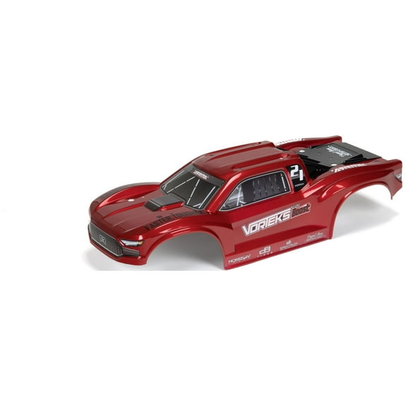 ARRMA VORTEKS 4X2 Painted Decaled Trimmed Body Red ARA402347 Car/Truck  Bodies wings & Decals