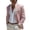 Pink, variant on Single Breasted Blazer for Men Two Button Front Notched Lapel Slim Fit Casual Linen Tuxedo Suit Jackets with Pockets Light Blue#01 S