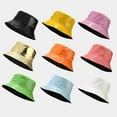 thumbnail image 5 of Kukuzhu Unisex Stylish Waterproof Bucket Hat PU Leather Rain Hats Reversible Packable Multicolor Travel Sun Fishmen Cap, 5 of 5