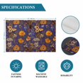 thumbnail image 6 of Orange Purple Spring Floral Placemats Set of 8, Vintage Botanical Summer Flower Placemats for Dining Table, Place Mats for Kitchen Tabletop, Waterproof Wipeable Dining Table Mats Set, 6 of 9