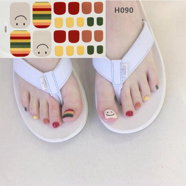Pegatinas para uñas, pegatinas para pies, impermeables, respetuosas con el medio ambiente, pegatinas para esmalte de uñas, películas para esmalte de uñas