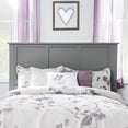 thumbnail image 3 of Madison Queen Wood Foundation Bed with Matching Footboard in Grey, 3 of 7