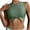 Army Green-01, variant on Lopeceal Women's Cut Out Tie Knot Front Scoop High Neck Tank Crop Top Bikini Swimsuit Top Only