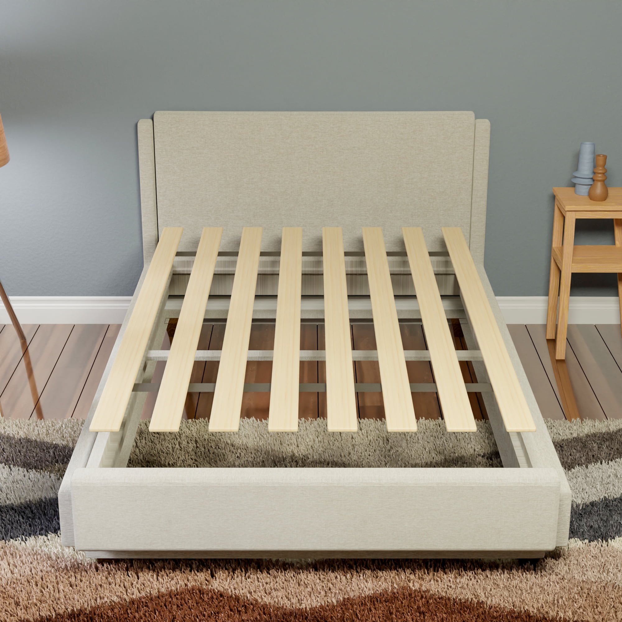 Continental Sleep, 0.75" Vertical Heavy Duty Mattress Support Wood Slats, King