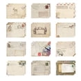thumbnail image 5 of 60 piezas 12 sobres pequeños y lindos, mini sobres de papel kraft de estilo retro occidental, exquisito almacenamiento de tarjetas de membresía (excluyendo papelería y otros productos), 5 of 5