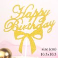 thumbnail image 1 of Tarjeta de cebolla dorada para pastel de cumpleaños, nueva decoración para hornear en inglés, complemento de cumpleaños en fila, 1 of 6