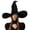 Black-standard, variant on VZQI Women’s Large Witch Hat, Halloween Velvet Wizard Hat with Ruched Tulle Design for Costume Party Cosplay Dress Up