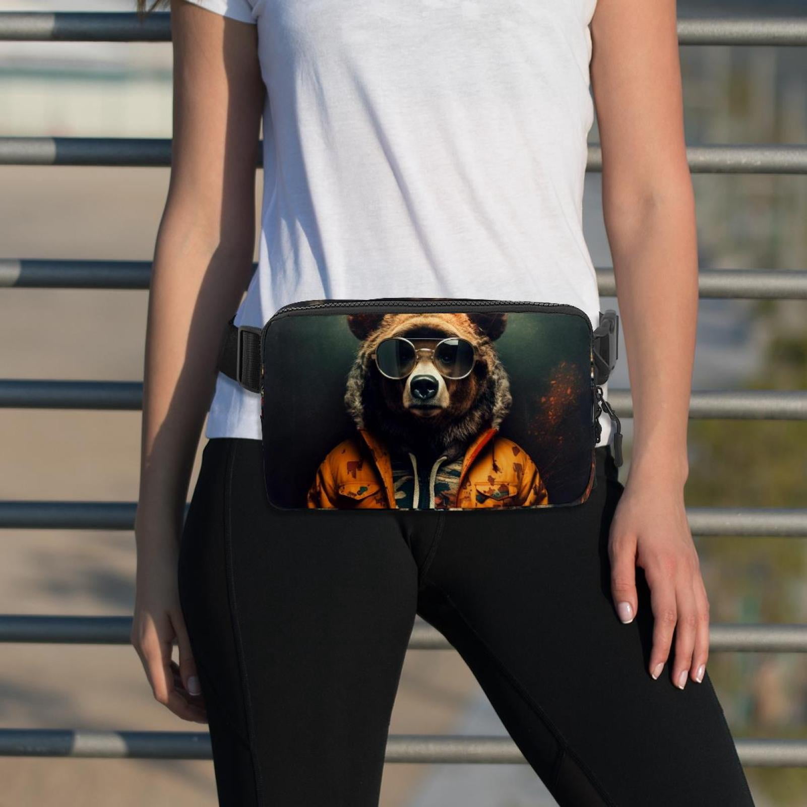 Bears Adjustable Lightweight Running Belt with Extension Strap and Belt Bag/Fanny Pack – Unisex