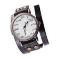 thumbnail image 4 of Jumpingount Couple Leather Alloy Watch Women Men Adjustable Party Traveling Wrist Style Wristwatch Leather Band Casual Accessory Banquet Relojes Negro, 4 of 6