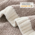 thumbnail image 2 of Snuggle Sac Ultra Soft Blanket Twin Size, Ultra Soft Microfiber Knitted Blanket Cozy Warm Blankets, Heather Taupe, 60x80 inches, 2 of 6