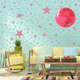 thumbnail image 4 of Tmvgtek Calcomanías De Pared Que Brillan En La Oscuridad-3D Moon Boat Pegatinas De Arte Extraíbles (Rosa) Tmvgtek Para estrenar, 4 of 9