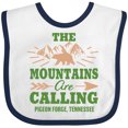 thumbnail image 3 of Inktastic Pigeon Forge Tennessee The Mountains Are Calling Boys or Girls Baby Bib, 3 of 4