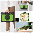 thumbnail image 6 of For Samsung Galaxy Tab S8+ Plus/S7 FE/S7+ Plus Case 12.4 inch, 360 Rotating Shockproof Cover with Stand, Handle, Shoulder Strap (SM-X800/T730/T970), Lime Panel, 6 of 7
