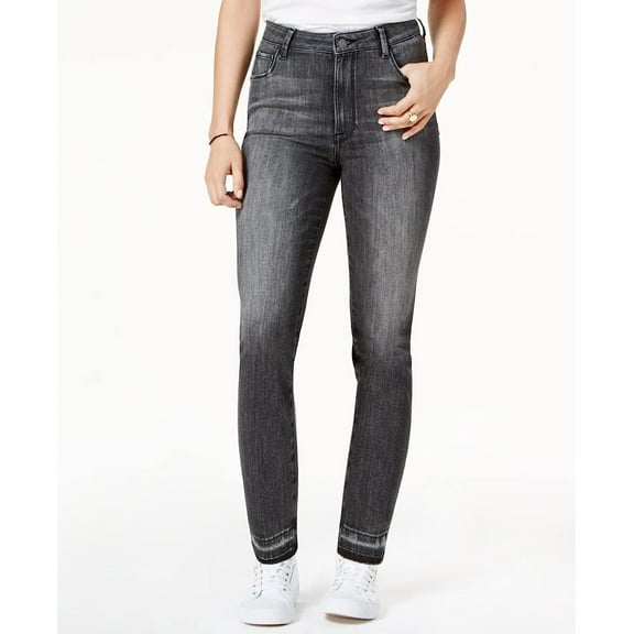 M1858 Womens Audrey High Rise Slim Straight Leg Jeans
