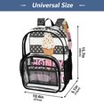 thumbnail image 4 of Ttyddzy Clear Backpack Heavy Duty PVC Transparent Backpack for College Workplace, Pink-icecream, 4 of 8