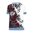 thumbnail image 4 of Haivin Womens Summer Short Sleeve Shirts V Neck Tops Casual Blouse, 4 of 5