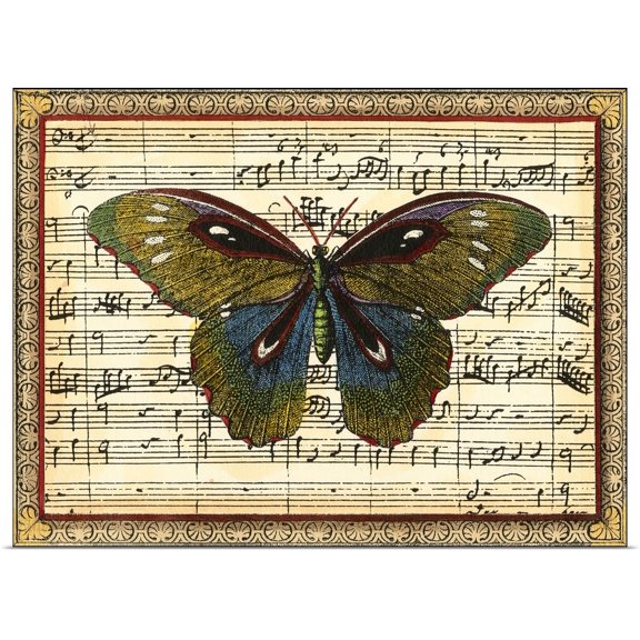 Great BIG Canvas | Rolled Vision Studio Poster Print entitled Butterfly Harmony I