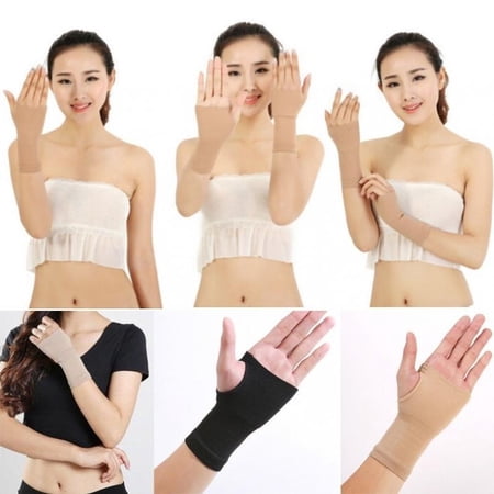 1PC Lycra Hand Wrist Tunnel Support Gloves Gym Arthritis Sprain Strain Brace