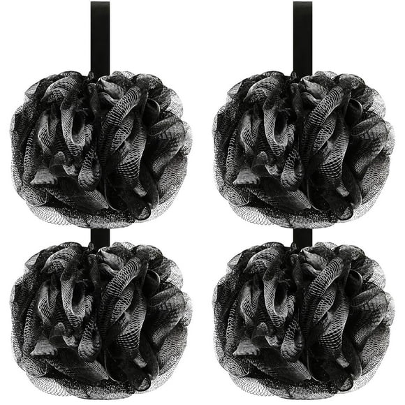 Luxurious Bathing Ritual, Exfoliating Body Scrubber with Natural Bamboo Charcoal, Easy Clean Dry for a Refreshing and Hygienic Shower Every Time