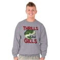 thumbnail image 5 of Fisherman Life Thrills and Gills Sweatshirt for Men or Women Brisco Brands S, 5 of 6