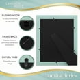 thumbnail image 6 of Langdon House 11x14 Eggshell Blue Real Wood Picture Frames with Gold Accents, 2 Pack, Lumina Collection (US Company), 6 of 8