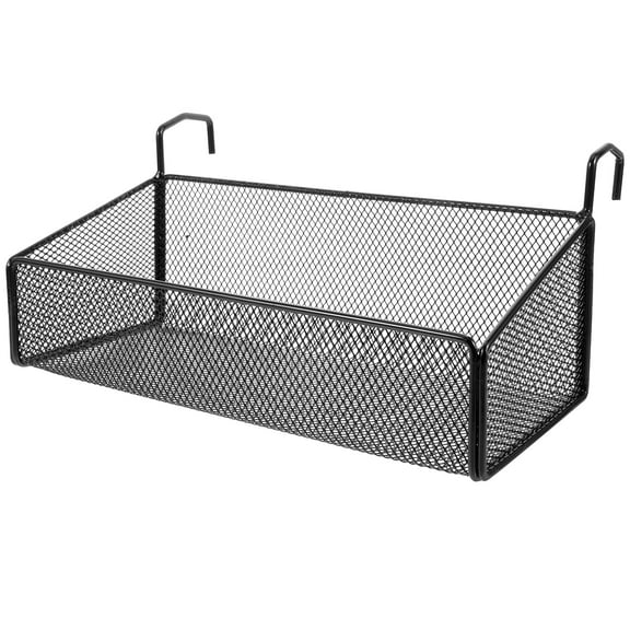 WEUVEB Space Saving Hanging Iron Basket for Bathroom Shelf and Towel Holder