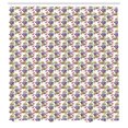thumbnail image 3 of Ambesonne Botanical Shower Curtain, Watercolor Summer Garden, 69"Wx70"L, Multicolor, 3 of 5