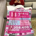 thumbnail image 3 of 13 Year Old Girl Birthday Gifts, Pink Love Rose Elements Happy Birthday Blanket, Sweet 13 Gifts for Girls Daughters Sisters Friends, 50"x60", 3 of 5