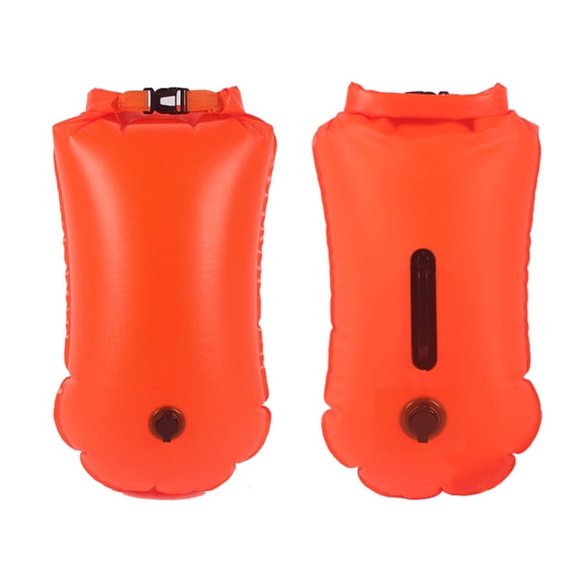 Storage Type Double Air Bag Back Float Boat Throwable Flotation Device High Buoyancy Boat Throw With Strap Water Proof Throwable Flotation Device For Boating Swimming Boat Glitter Tube Float Dinosaur