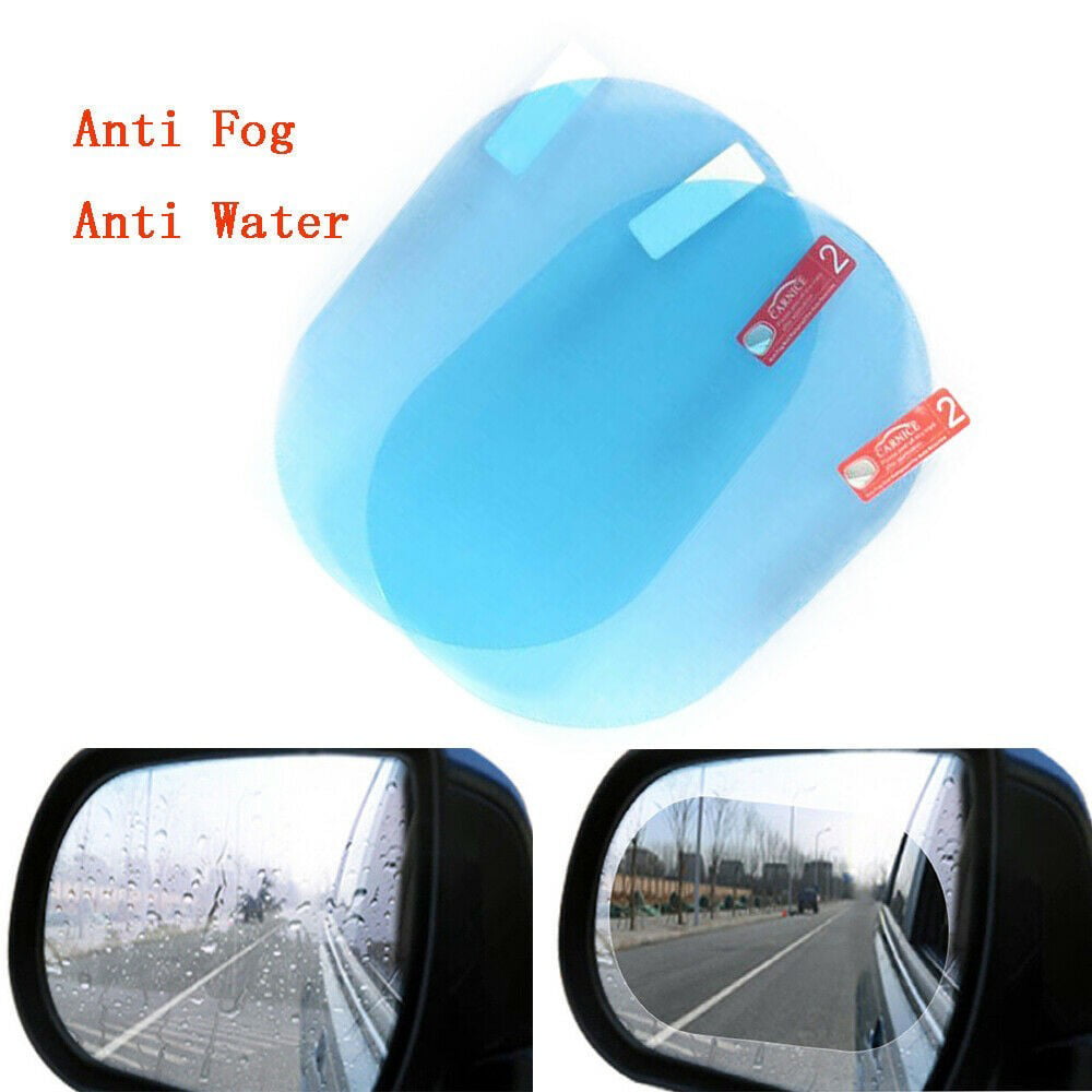 2PCS Car Anti Fog Anti-glare Rainproof Rearview Mirror Film Sticker Hydrophobic 