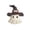 Purple, variant on Halloween Spooky Ghost Figurines With Hats — Deep Purple Tones with Haunted Shadows, Halloween Decorations for Snack Tables, Dessert Stations & Halloween Party Setups — great for Costume Parties