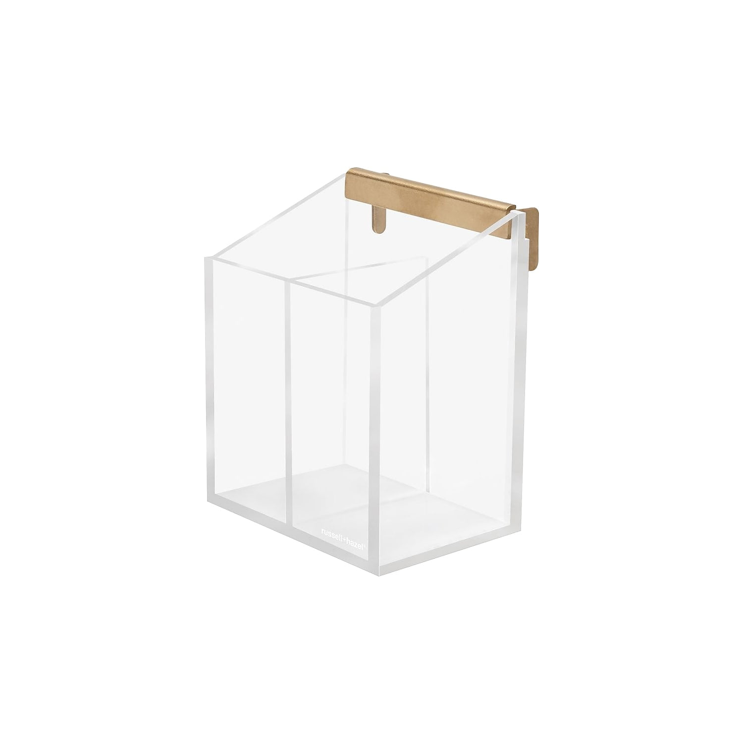 Russell+Hazel Acrylic Bloc Collection Wall Pencil Block Clear/Gold 24448319