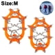 thumbnail image 2 of Crampones de montañismo antideslizantes para exteriores, 19 dientes, cubiertas para zapatos antideslizantes de acero inoxidable para hielo y nieve, fortalecen los suministros de escalada en hielo de, 2 of 5