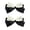 B, variant on Women Hair Bows Korean Bow Hair Clips Girl Bowknot Barrettes Black and White Hair Bow Clips for Hair Ornaments