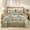 Green, variant on Oversized King Grey Floral Patchwork Quilt Set 132x120 Alaska King Size 3-Piece Reversible Quilted Bedspread Coverlet with 2 Pillow Shams