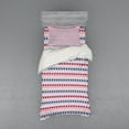 thumbnail image 1 of Ambesonne Ethnic Bedding Set 3 Pcs, Pattern Triangles, Twin XL, Pale Pink Dark Blue, 1 of 3