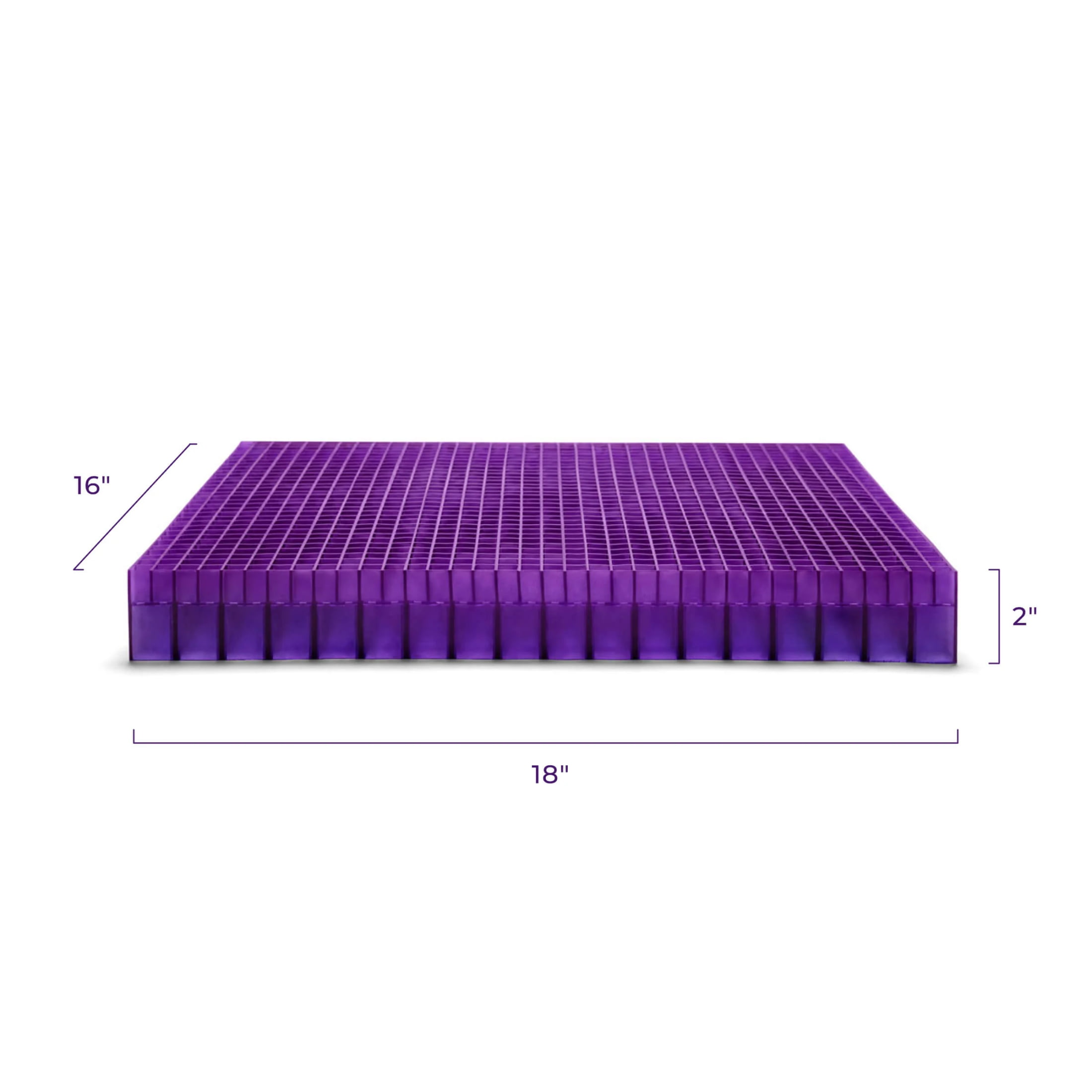  Purple Back Cushion, Pressure Reducing Grid Designed for  Ultimate Comfort, Designed for Chairs, Gaming, and Travel