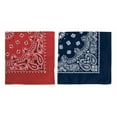 thumbnail image 2 of Rothco Trainmen Bandana 22 x 22 Inches - Navy Blue, 2 of 2