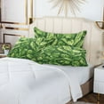 thumbnail image 6 of Plush Pillow Cases Standard Size Ultra Soft Warm Pillowcases with Zipper Leafy Green Vegetable 20"x26", 6 of 9