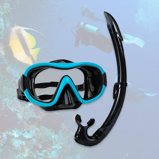 Juego de snorkel, máscara de buceo, equipo liviano, adultos gafas de buceo, gafas de natación de snorkel para buceo de deportes acuáticos de buceo