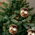 thumbnail image 5 of Hxlamzoo 2D Forest Animal Ornaments - Handcrafted Natural Tone Decor with Sleeping Fox, Owl, Bunny for Christmas Tree, Home Decor, Holiday Gift for Nature Lovers (Hedgehog), 5 of 6