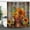 Orange Sunflower, variant on Black Woman Shower Curtain African American Fashion Afro Black Girl Shower Curtains Inspirational Motivational Quotes Polyester Fabric Bathroom Decor 12 Hooks 72Wx72H Space Butterfly