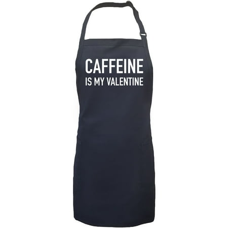 

Caffeine Is My Valentine Apron with 2 patch pockets