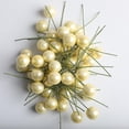 thumbnail image 3 of 100 Mini Bayas Artificiales de Espuma, Estambres Decorativos, Amarillo Leche Leche Amarilla, 3 of 9