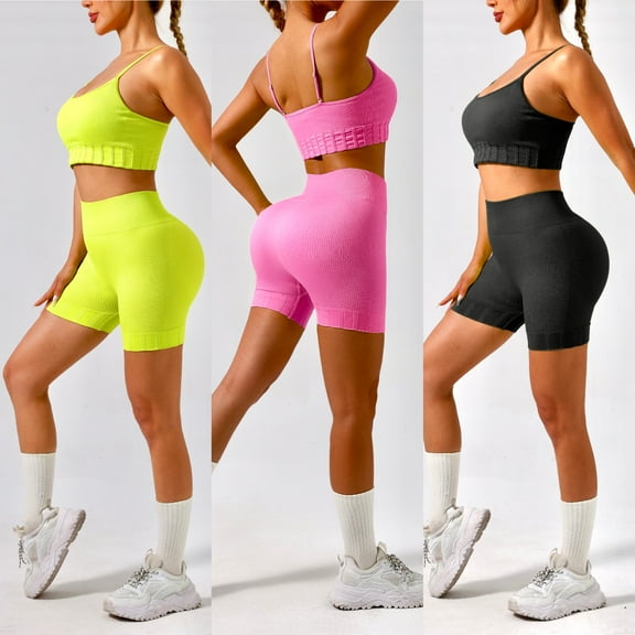 Black Sexy Cropped Top and Shorts Small