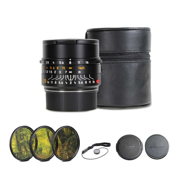 Leica Summicron-M 28mm f/2 ASPH. Lens (Leica M, 2023 Version) (11618)   Lens Filter Kit   Cleaning Kit   Lens Cap
