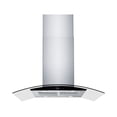 thumbnail image 1 of Campana Isla EB Técnica EB-393IC de 90 cm Purificadora Acero Inox y Cristal, 1 of 2