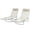 Cream White, variant on ResenKos 2-Piece Foldable Premium Chaise Lounge Chairs , Reclining Sunbeds With Breathable Mesh Seating, Headrests, Dark Blue