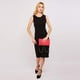 thumbnail image 2 of Bolso de mano de noche Dasein para mujer, rojo con detalles dorados, 2 of 6