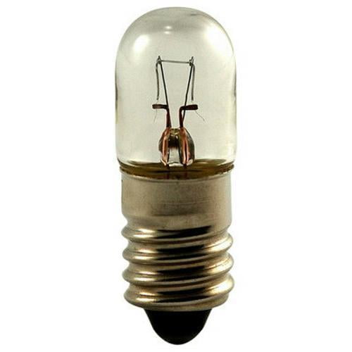 Lot of 50-6 Volt  6V DC Miniature Lamp With E-5 Threaded Base for Lighted Art 